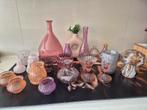 Roze vaasjes, kandelaren, waxinelichthouders & schaaltjes, Ophalen, Gebruikt, Overige kleuren, Glas