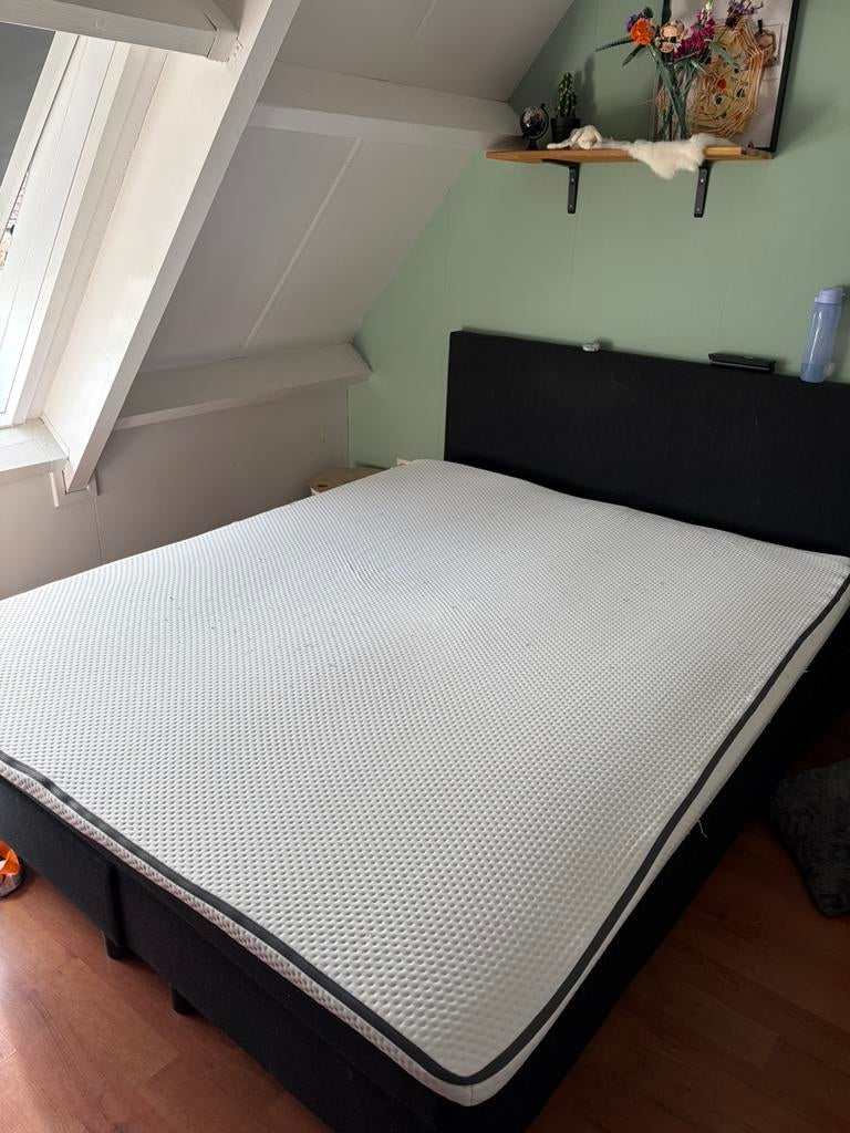 Nog prima Emma topper 1.60x2.00, Huis en Inrichting, Ophalen, Wit, Tweepersoons, Zo goed als nieuw