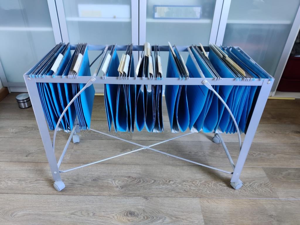 Ikea verrijdbaar rekje voor hangmappen, Tuin en Terras, Droogmolens en Wasrekken, Ophalen of Verzenden, Wasrek