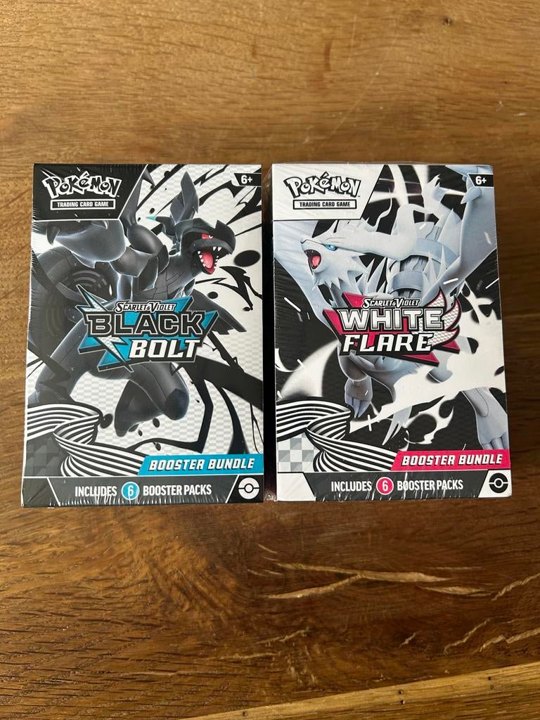 Pokémon Scarlet & Violet Booster Bundles Black Bolt & White, Ophalen, Nieuw, Booster