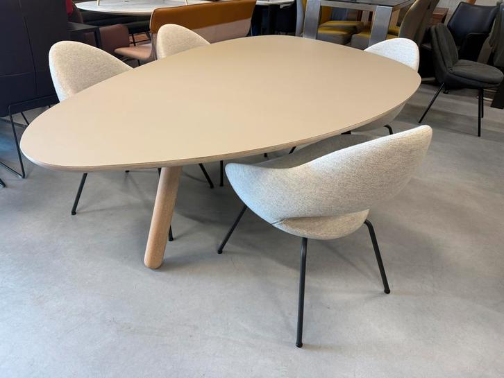 Showmodel Castelijn Circlips Eettafel grijs Design tafel 215, Huis en Inrichting, Tafels | Eettafels, Nieuw, 50 tot 100 cm, 200 cm of meer
