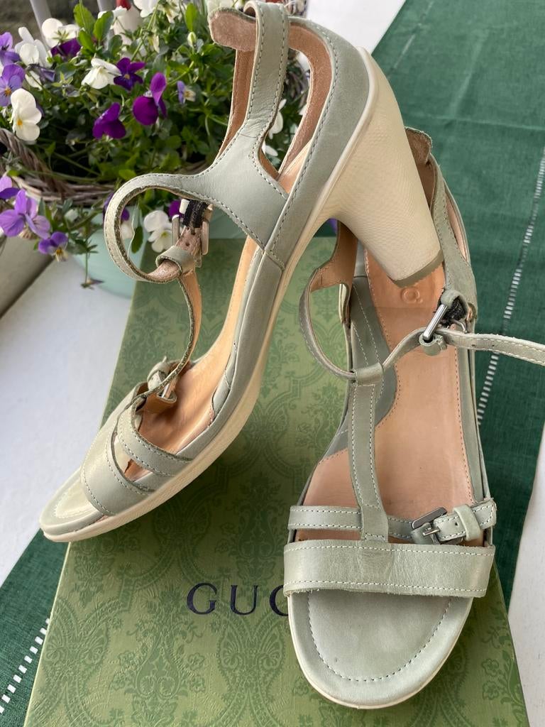 Ecco sandalen maat 38,ZGAN, Kleding | Dames, Schoenen, Zo goed als nieuw, Groen, Sandalen of Muiltjes, Ophalen of Verzenden
