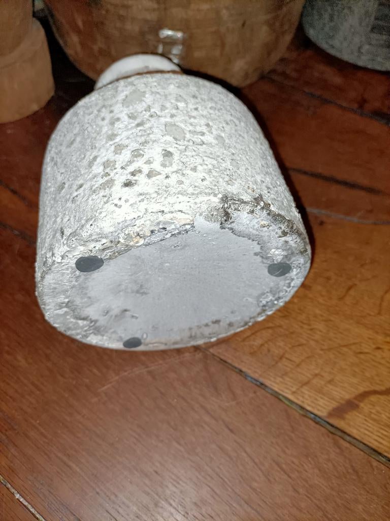 Mooie brocante beton look vaasje kannetje, Antiek en Kunst, Ophalen of Verzenden