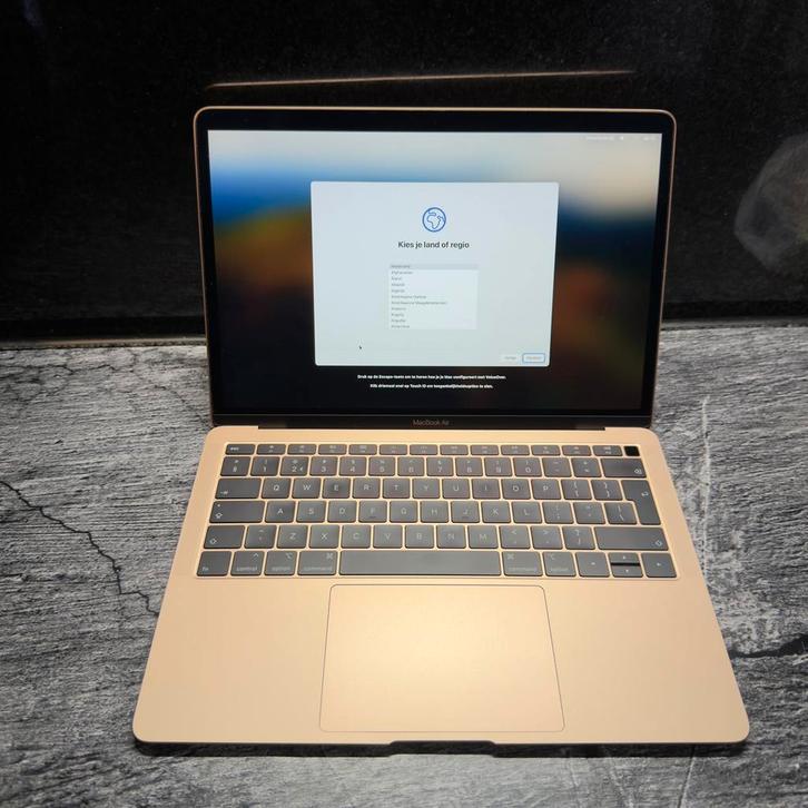 Apple MacBook Air 13” (2018) Rosé Goud A1932 Zeer netjes, Computers en Software, Apple Macbooks, Zo goed als nieuw, MacBook Air