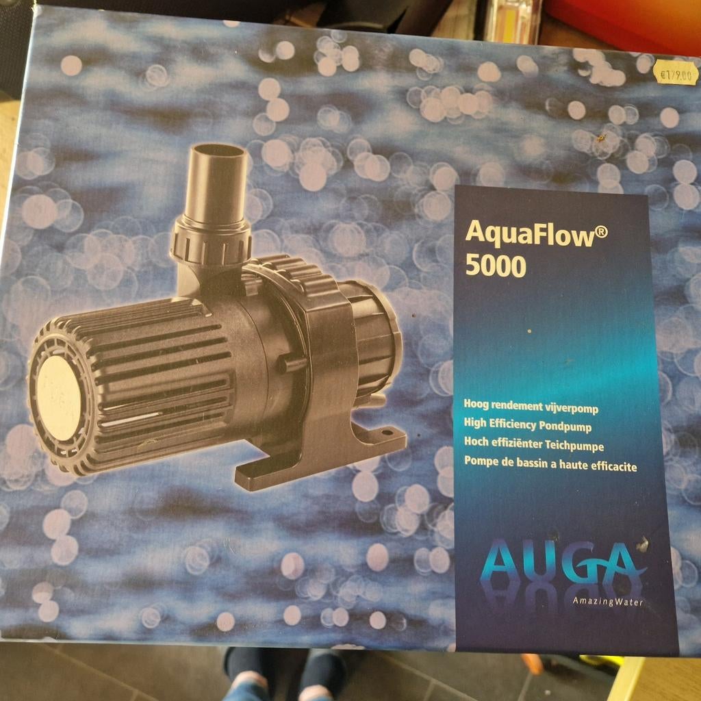 Vijverpomp AquaFlow 5000 Auga. Nieuw!, Tuin en Terras, Ophalen, Nieuw, Vijverpomp
