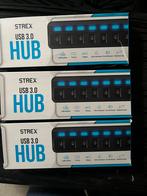 STREX USB 3.0 HUB met 7 poorten en aan/uit schakelaars, Ophalen of Verzenden, Nieuw