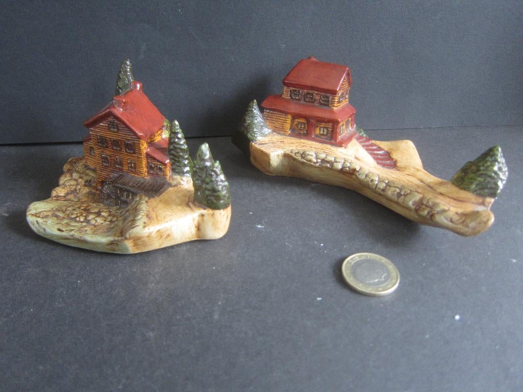 dorpje kleine huisjes miniatuur fairygarden keramiek fantasy, Diversen, Kerst, Ophalen of Verzenden, Zo goed als nieuw