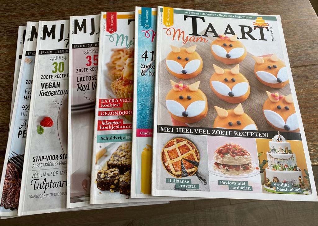 Mjam taart tijdschriften, Ophalen of Verzenden, Zo goed als nieuw, Taarten of Cupcakes, Boek of Tijdschrift