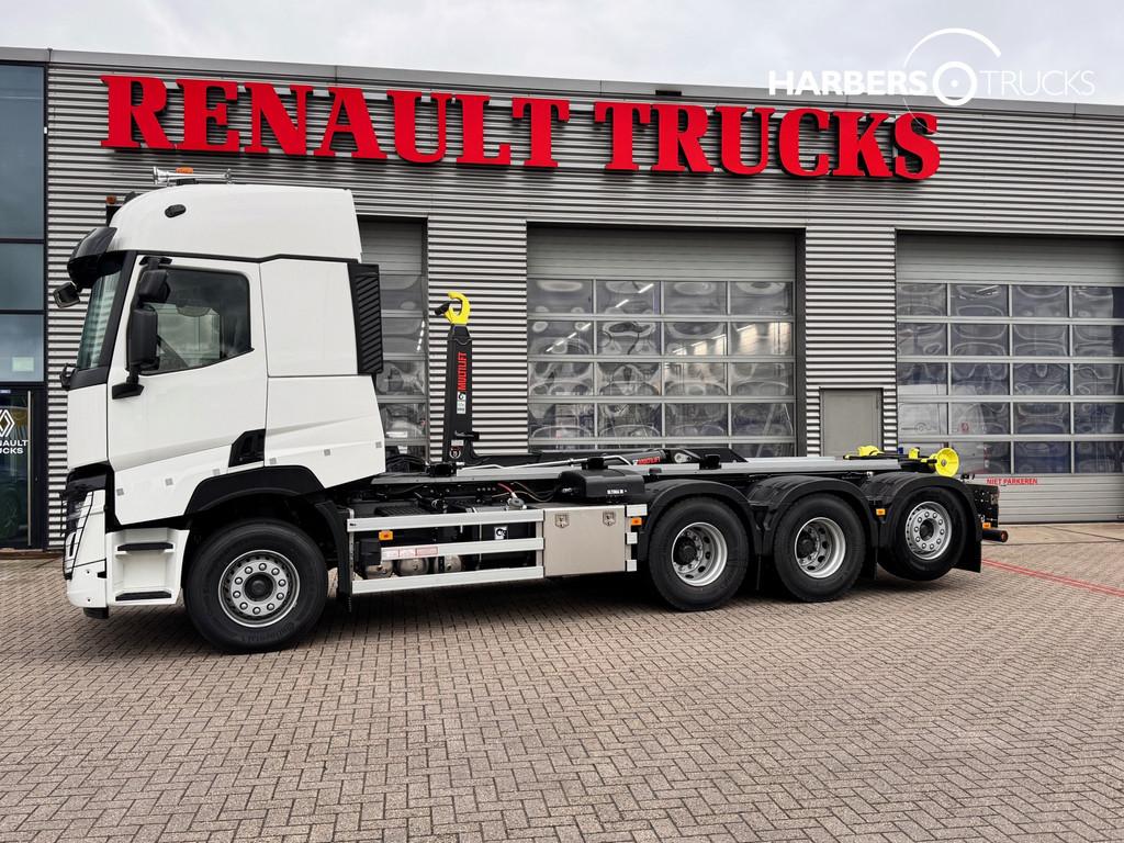 Renault C 480 Tridem 8x4 30T Hiab haakarm (bj 2024), Auto's, Vrachtwagens, Automaat, Met garantie (alle), Renault, Wit