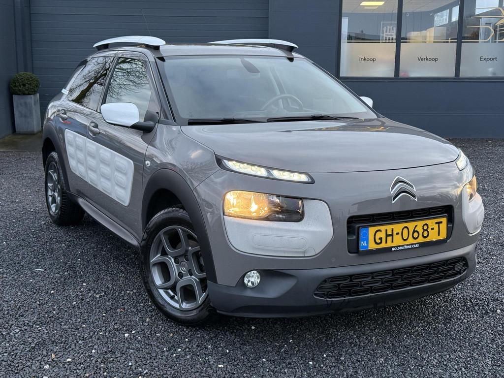 Citroen C4 Cactus 1.2 PureTech Shine 2e Eigenaar,Navi,Camera, Auto's, Citroën, Stof, Euro 6, 1199 cc, Bruin