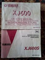 Yamaha XJ600 & XJ600S Owners Manuals - Handleidingen, Ophalen of Verzenden