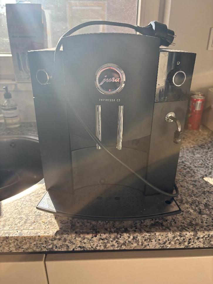 Jura C5 - lees beschrijving, Witgoed en Apparatuur, Koffiezetapparaten, Gebruikt, Gemalen koffie, Koffiebonen, Koffiemachine, Afneembaar waterreservoir