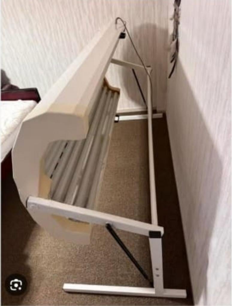 Palm Beach zonnebank met Phillips lampen, Ophalen, Gebruikt, Zonnebank enkelzijdig, 10 tot 15 lampen