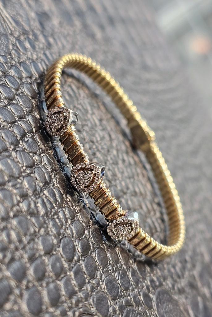 Prachtige 14karaat gouden dames armband, Sieraden, Tassen en Uiterlijk, Armbanden, Zo goed als nieuw, Goud, Goud, Ophalen of Verzenden