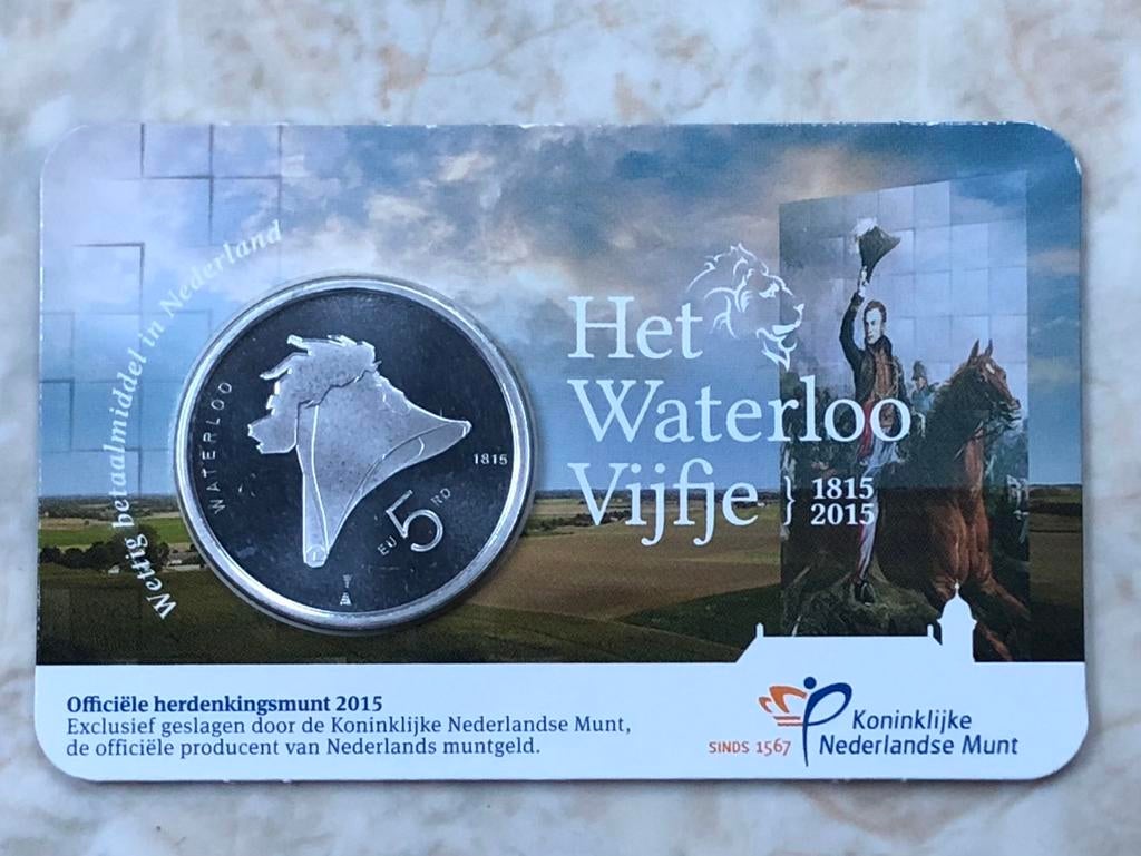 Het Waterloo Vijfje, Verzenden, Koningin Beatrix, Euro's, Losse munt