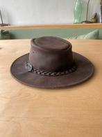 Bush-skins Leren Hoed uit Australië - Voor kleinere hoofden, Kleding | Dames, Hoeden en Petten, Ophalen of Verzenden, Gedragen