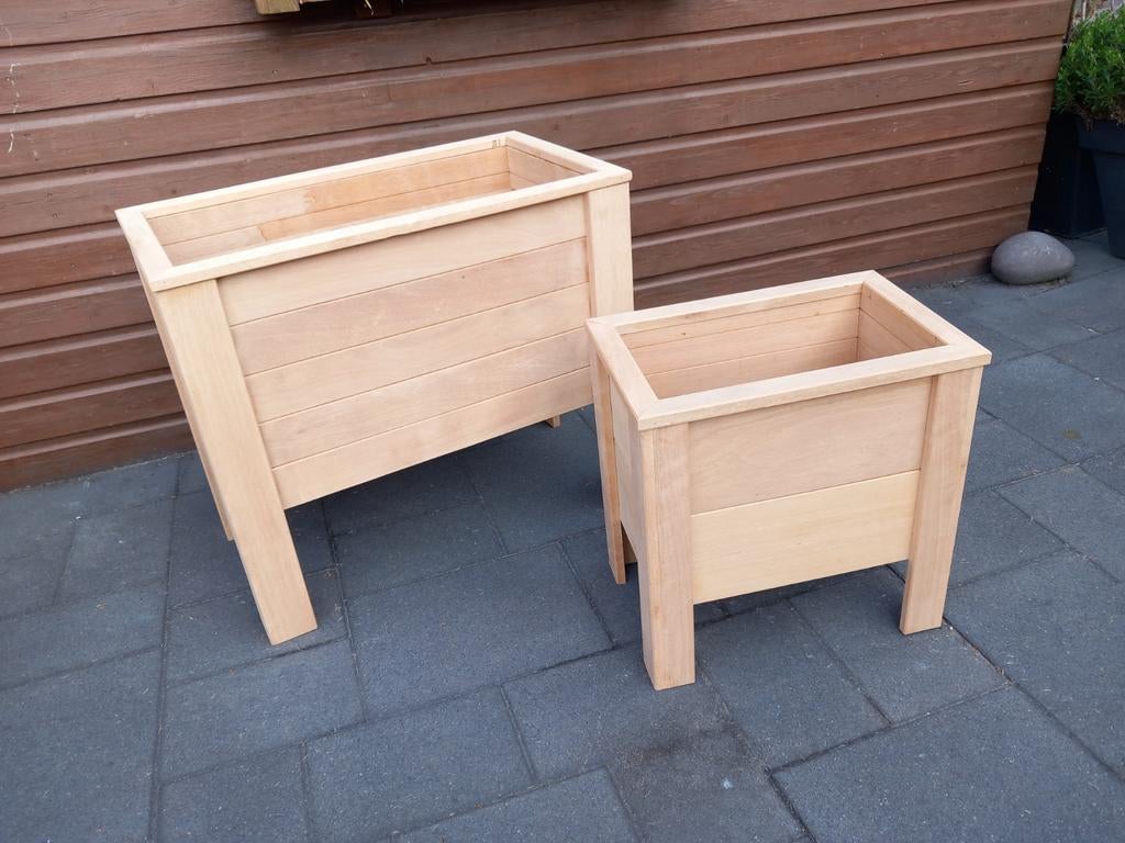 Plantenbakken Robijnhout (op maat te maken), Ophalen, Nieuw, Rechthoekig, Balkon