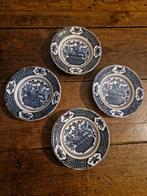 Vier antieke borden van Petrus Regout & Co Maastricht, Ophalen of Verzenden