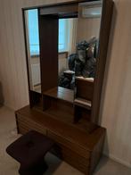 Oisterwijk  kaptafel met poef, Ophalen, 50 tot 100 cm, Minder dan 100 cm, Landelijk