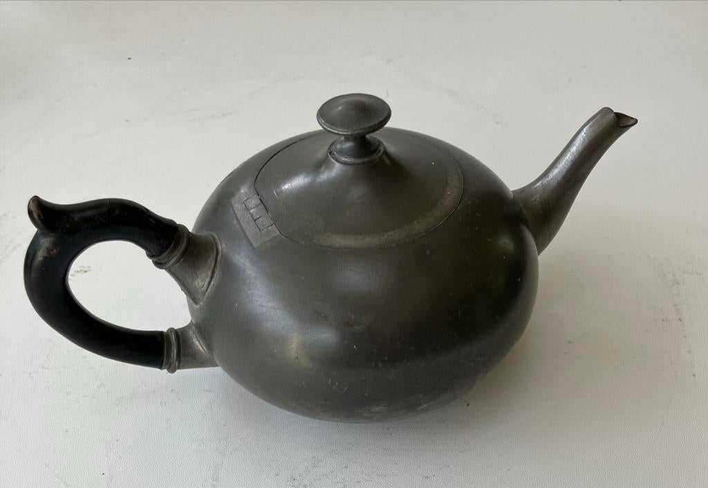 Tinnen thee potje, Antiek en Kunst, Ophalen of Verzenden