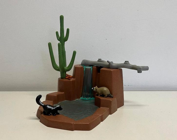 Western nr 433 Waterval Wasbeer Stinkdier Indianen 3870 3874, Kinderen en Baby's, Speelgoed | Playmobil, Gebruikt, Los playmobil