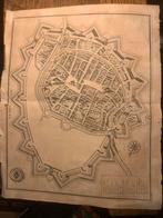 Originele plattegrond van de stad Groningen, Gelezen, Voor 1800, Ophalen of Verzenden, Landkaart