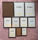 Diverse bruine fotolijstjes, deels nieuw in verpakking, Ophalen, Zo goed als nieuw, Overige materialen, Minder dan 50 cm