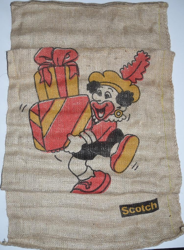 Grote jute Sinterklaas zak Pieten voor Pakjes Nieuw, Diversen, Sinterklaas, Verzenden, Nieuw