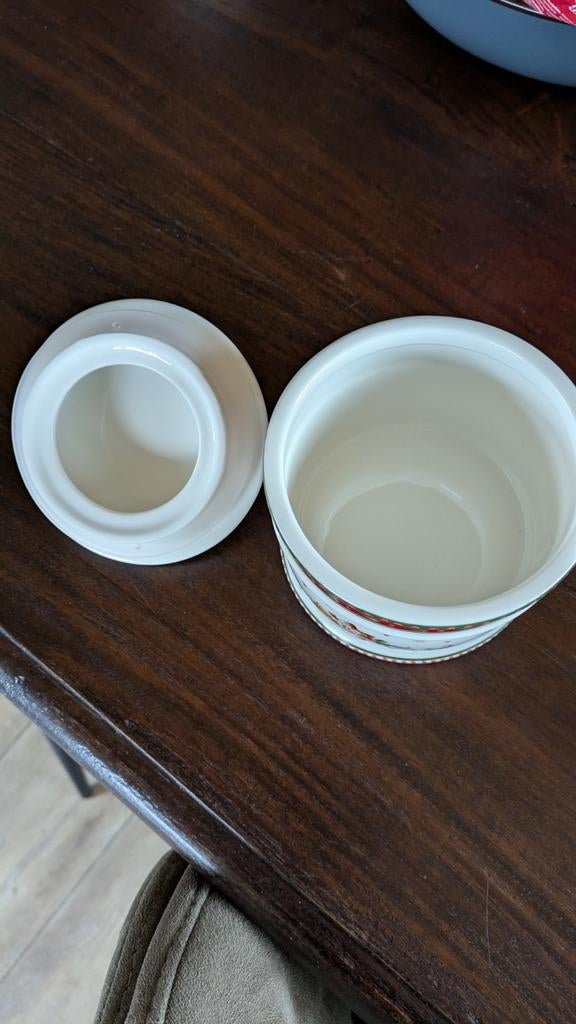 Villeroy en Boch kerst snoep-koektrommel, Ophalen of Verzenden, Nieuw, Porselein, Bord of Schaal