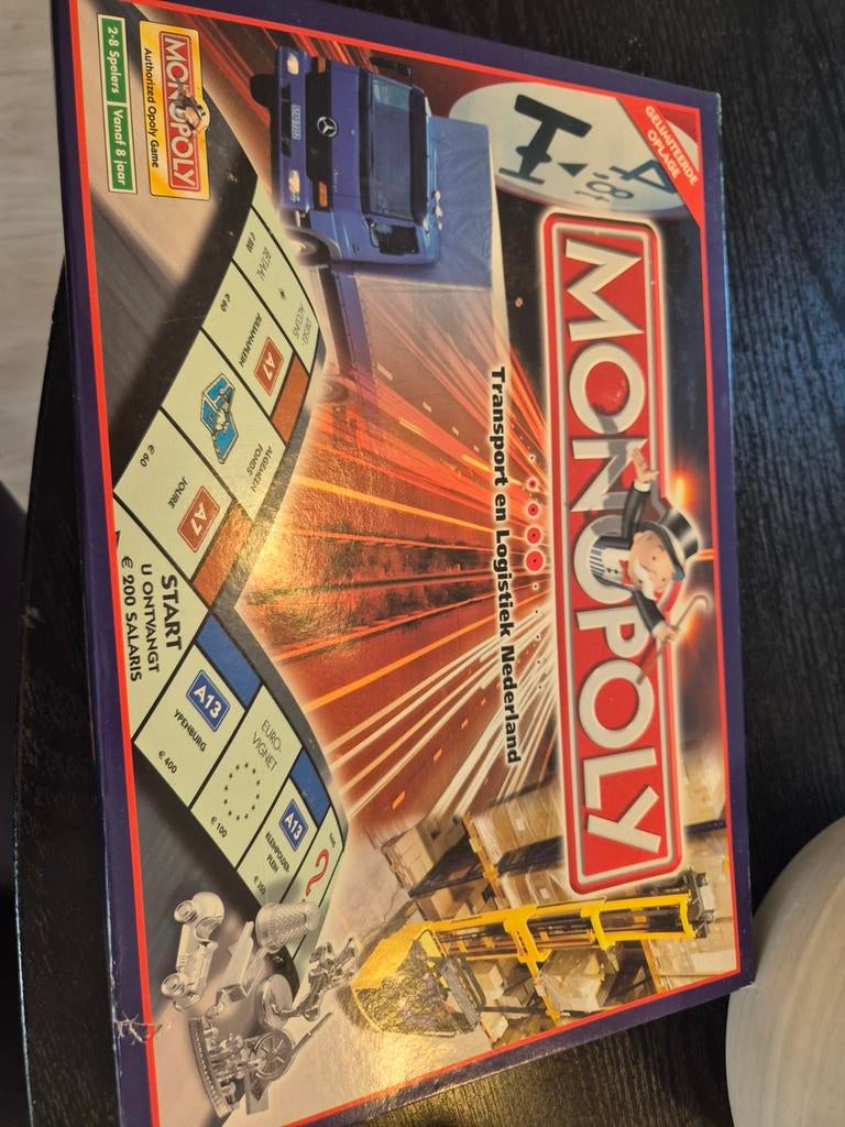 Monopoly Transport en Logistiek Nederland - Compleet, Vijf spelers of meer, Ophalen of Verzenden, Gebruikt, Parker Brothers