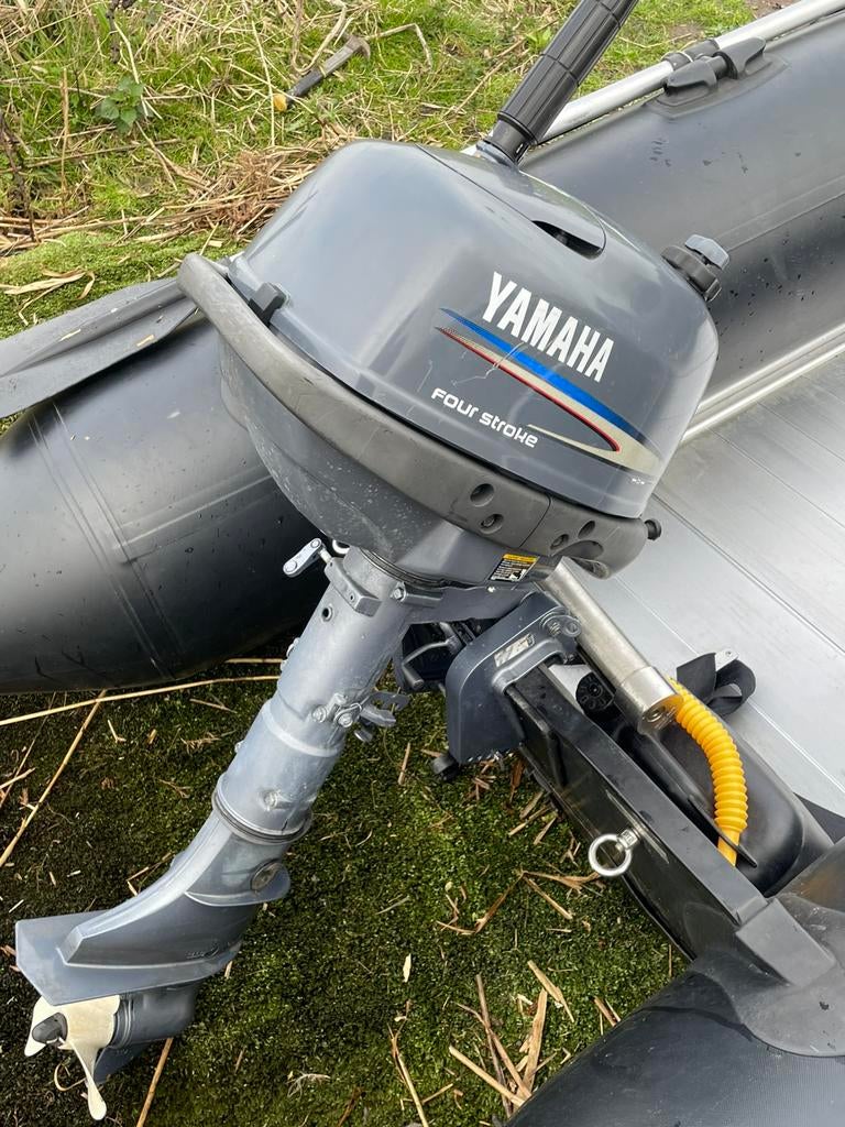 Yamaha 4pk 4 takt buitenboordmotor, Ophalen, Zo goed als nieuw, Motor en Techniek, Motorboot