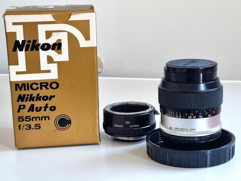 Nikon 55mm f/3.5 Micro NIKKOR (Macro) Ai - met doos en M2, Audio, Tv en Foto, Fotografie | Lenzen en Objectieven, Ophalen of Verzenden