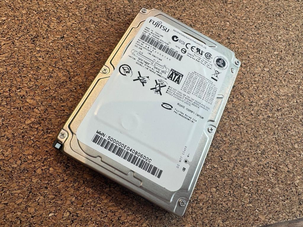Fujitsu 300GB HD MHX2300BT SATA, Intern, Ophalen of Verzenden, Zo goed als nieuw, Fujitsu, Toshiba, Samsung, Hitachi, Seagate, WD