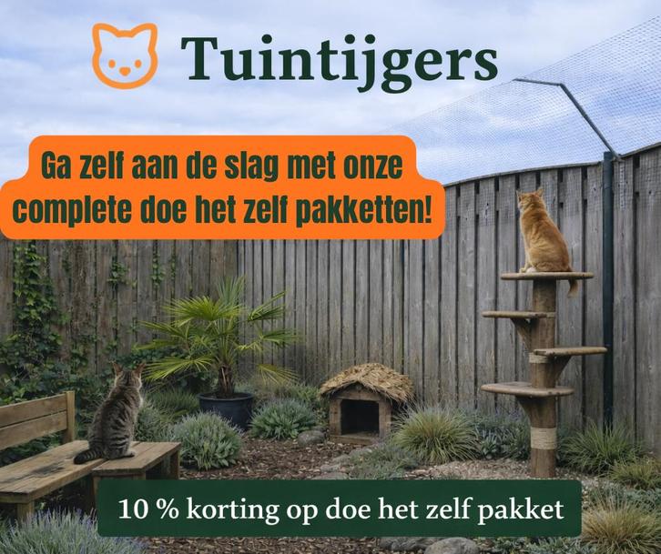 Kattenafrastering cat proof tuin kattengaas, Dieren en Toebehoren, Katten-accessoires, Nieuw, Ophalen