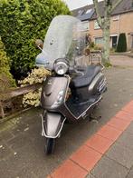 Sym Fiddle2 Gele kenteken hoog windscherm en beugelset, Ophalen, Gebruikt, Maximaal 45 km/u, Benzine