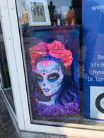 Spiegel en kastjes met decoupage .Grote kast vsnaf € 400, Huis en Inrichting, Ophalen, 100 tot 150 cm, Nieuw, Rechthoekig