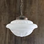 Antieke Hanglamp / Hallamp Opaline UFO, Ophalen of Verzenden