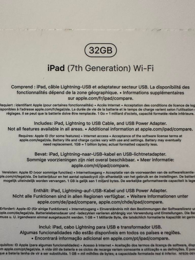 iPad (7e generatie) 32GB Wi-Fi Space Gray met hoes, Computers en Software, Apple iPads, 10 inch, 32 GB, Apple iPad, Ophalen of Verzenden