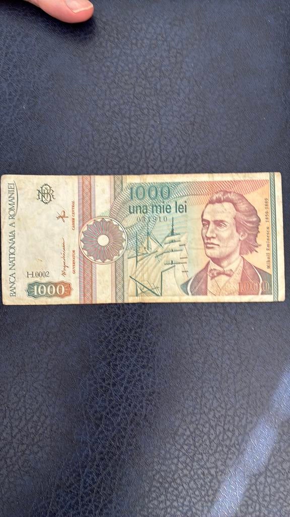 Roemenie 1000 lire 1991, Postzegels en Munten, Bankbiljetten | Europa | Niet-Eurobiljetten, Ophalen of Verzenden, Overige landen