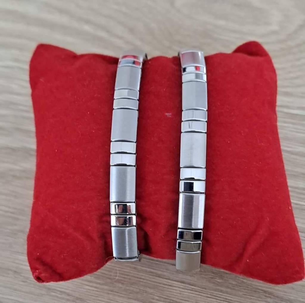 Energetix armband met koper, Sieraden, Tassen en Uiterlijk, Armbanden, Verzenden, Nieuw, Zilver, Staal