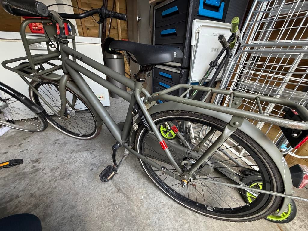Jongensfiets groen Cortina U4, Ophalen, Gebruikt, 24 inch, Handrem