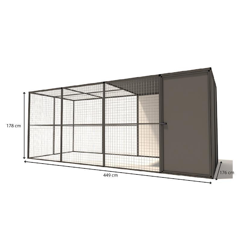 Kippenren Yara met sluis en nachthok model 1, Ophalen of Verzenden, Nieuw, Kippenhok of Kippenren