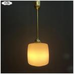 Opaline lamp Hanglamp, Ophalen, Vintage Artdeco Boho, Gebruikt, Glas