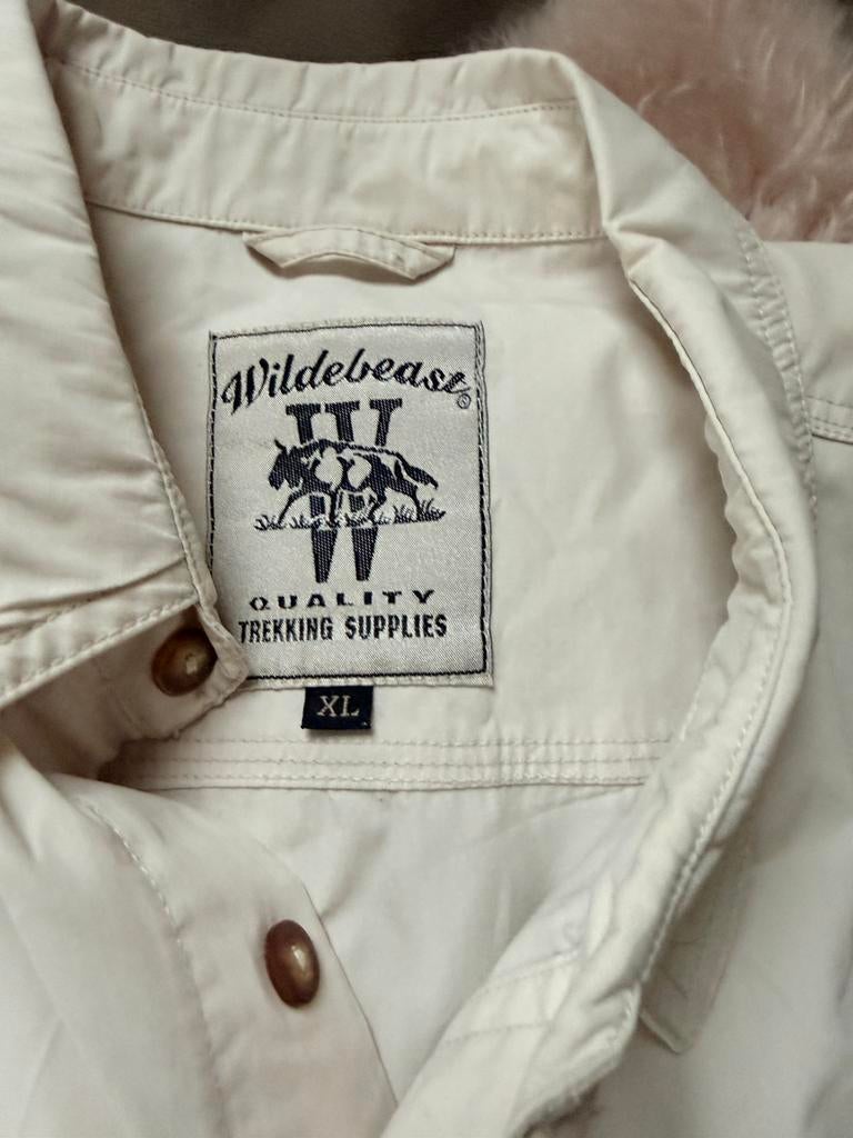 Wildebeast outdoor overhemd xl heer beige zgan, Ophalen, Zo goed als nieuw, Kleding