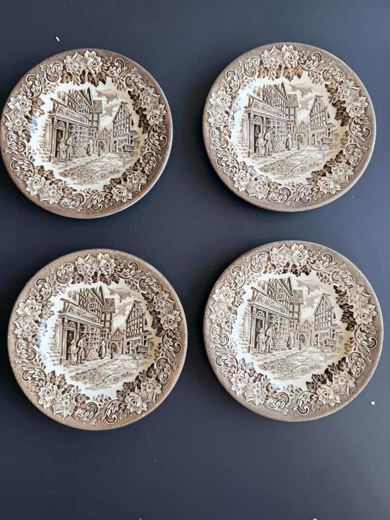 Vintage borden Engelse porselein, Ophalen of Verzenden