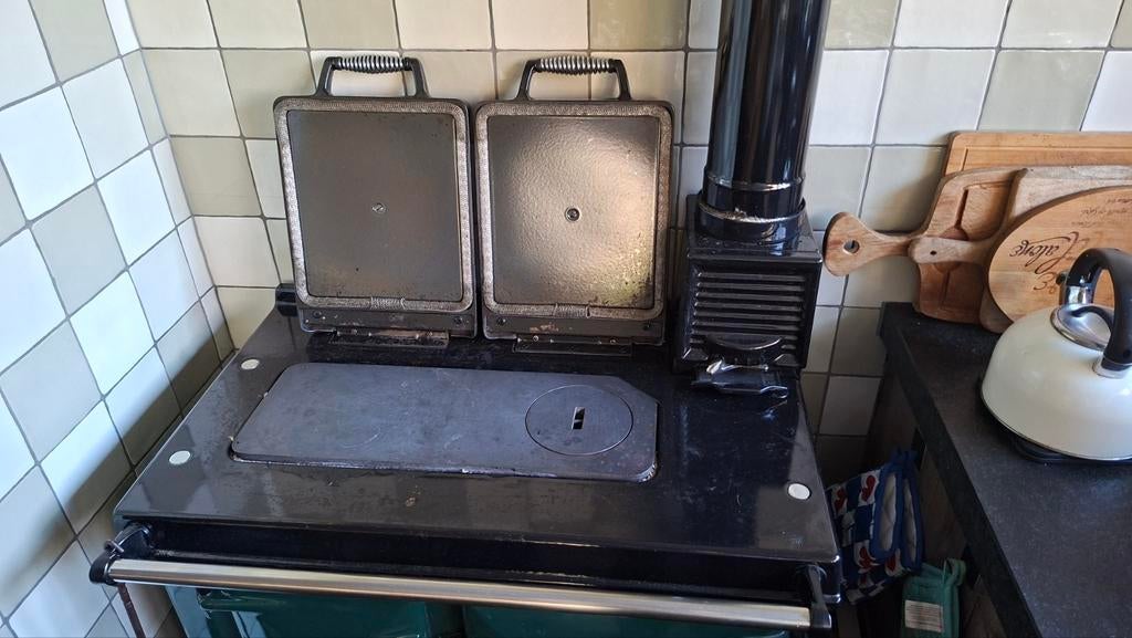 Rayburn Hout gestookt fornuis . Donkergroen, Ophalen of Verzenden, Gebruikt, 60 cm of meer