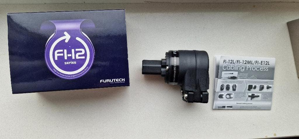 Furutech FI-12L(R) Rhodium IEC connector, Audio, Tv en Foto, Verzenden, Zo goed als nieuw, Minder dan 2 meter, Overige kabels