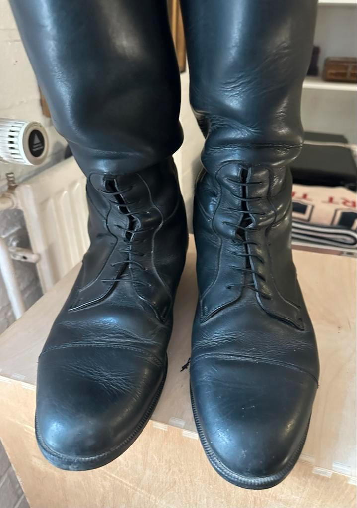 Stoere Zwarte Heren Rijlaarzen Maat 45, Kleding | Heren, Schoenen, Gedragen, Boots, Zwart, Ophalen of Verzenden