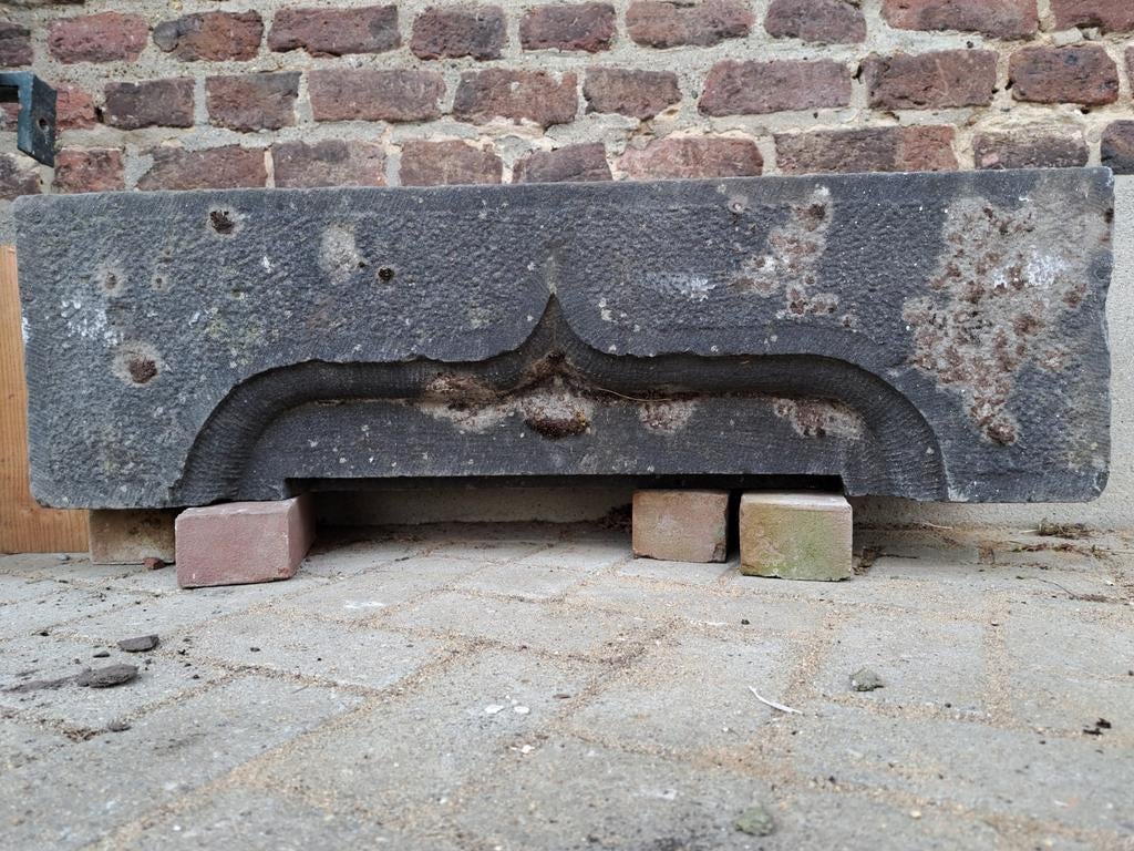 Antieke Arduin Bovendorpel Kerk Dorpel Hardsteen, Ophalen