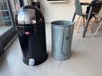Wesco Kickmaster prullenbak 50L - Zwart, in goede staat, Ophalen, Gebruikt, Met pedaal, 50 tot 75 cm